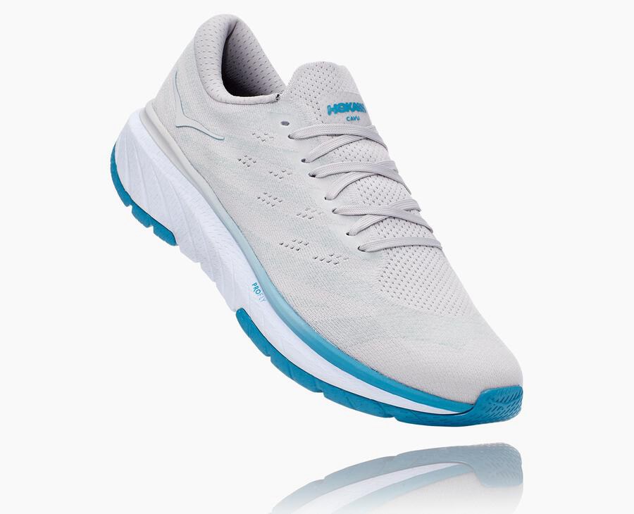 Hoka One One Koşu Ayakkabısı Erkek Beyaz/Mavi - Cavu 3 - HJ2486573